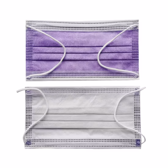 Высокое качество Bfe99 нетканых материалов, выдувных из расплава, для медицинской одноразовой хирургической маски для лица